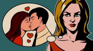 jealous-woman-kissing-couple-speech-bubble-thinking-man-another-getting-pop-art-vector-illustration-203801014