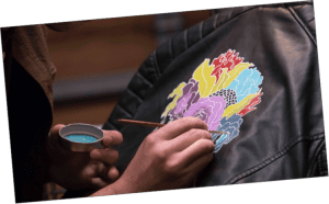 Tommy+Art+painted+leather+jacket+tutorial+using+Mineral+Paint
