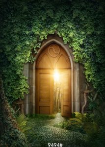 Green-Leaves-Vintage-Wooden-Door-Photography-Backdrops-for-Child-Vinyl-Cloth-Printed-Photo-Backgrounds-for-Studio