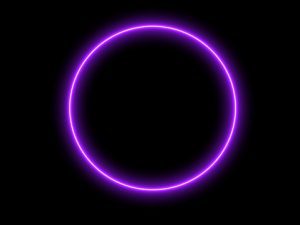 neon round frame