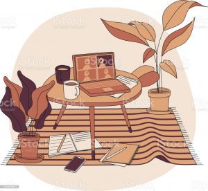 Simple vector cartoon style hand drawn illustration