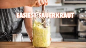Video Thumbnail: How To Make The Easiest Homemade Sauerkraut