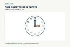 Kako napraviti sat od kartona sa pokretnim kazaljkama